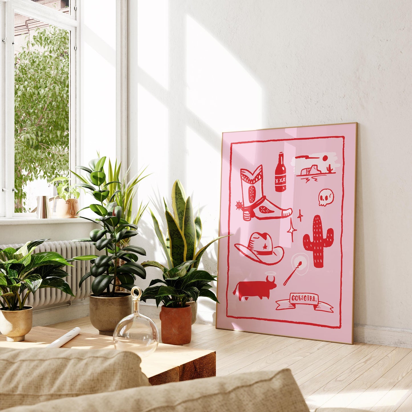 Cowgirl Flash Sheet Poster