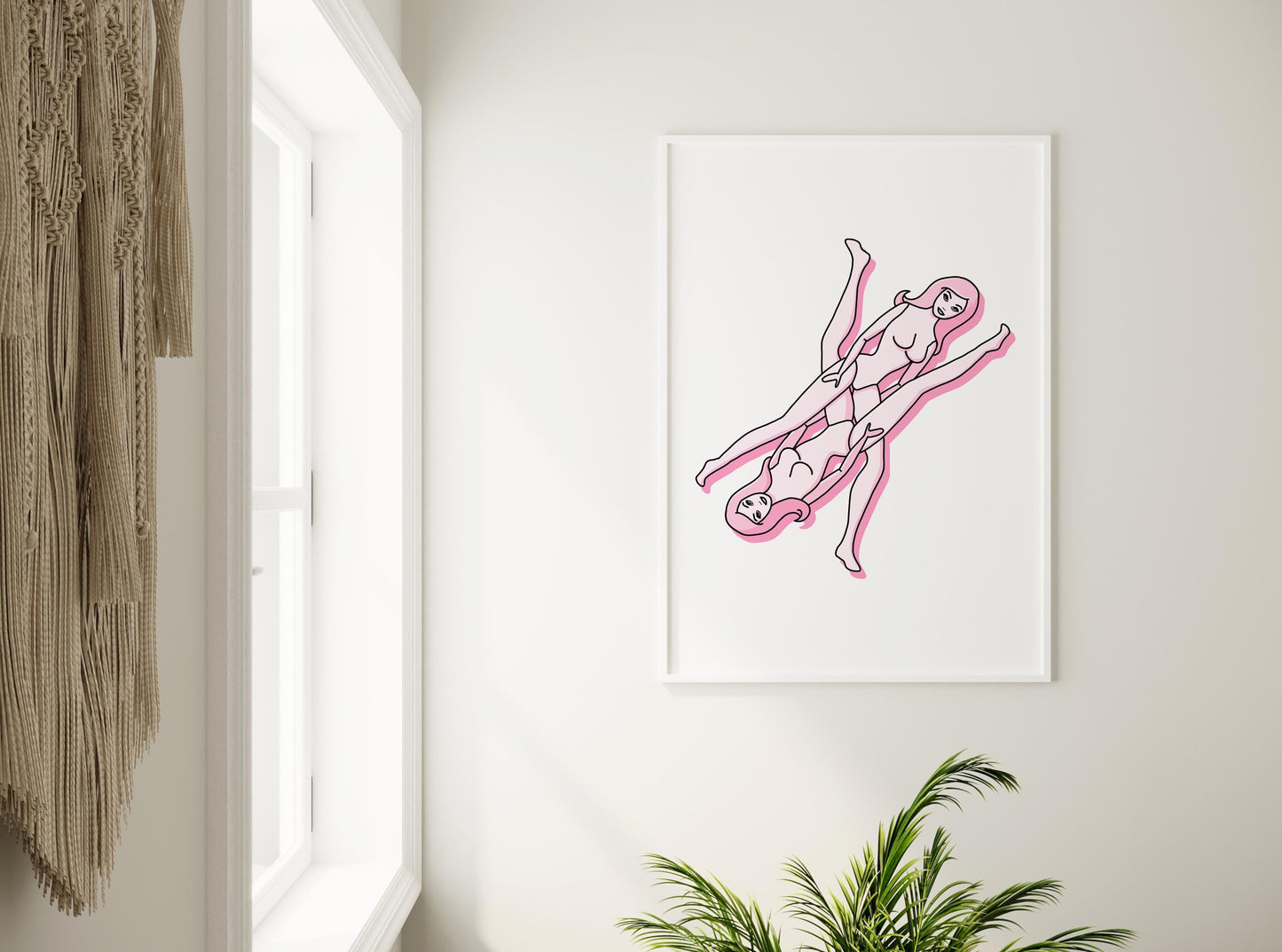 Sapphic Scissoring Dolls Print
