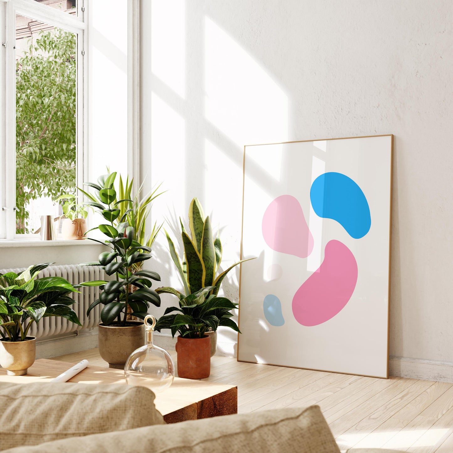 Subtle Trans Pride Abstract Print