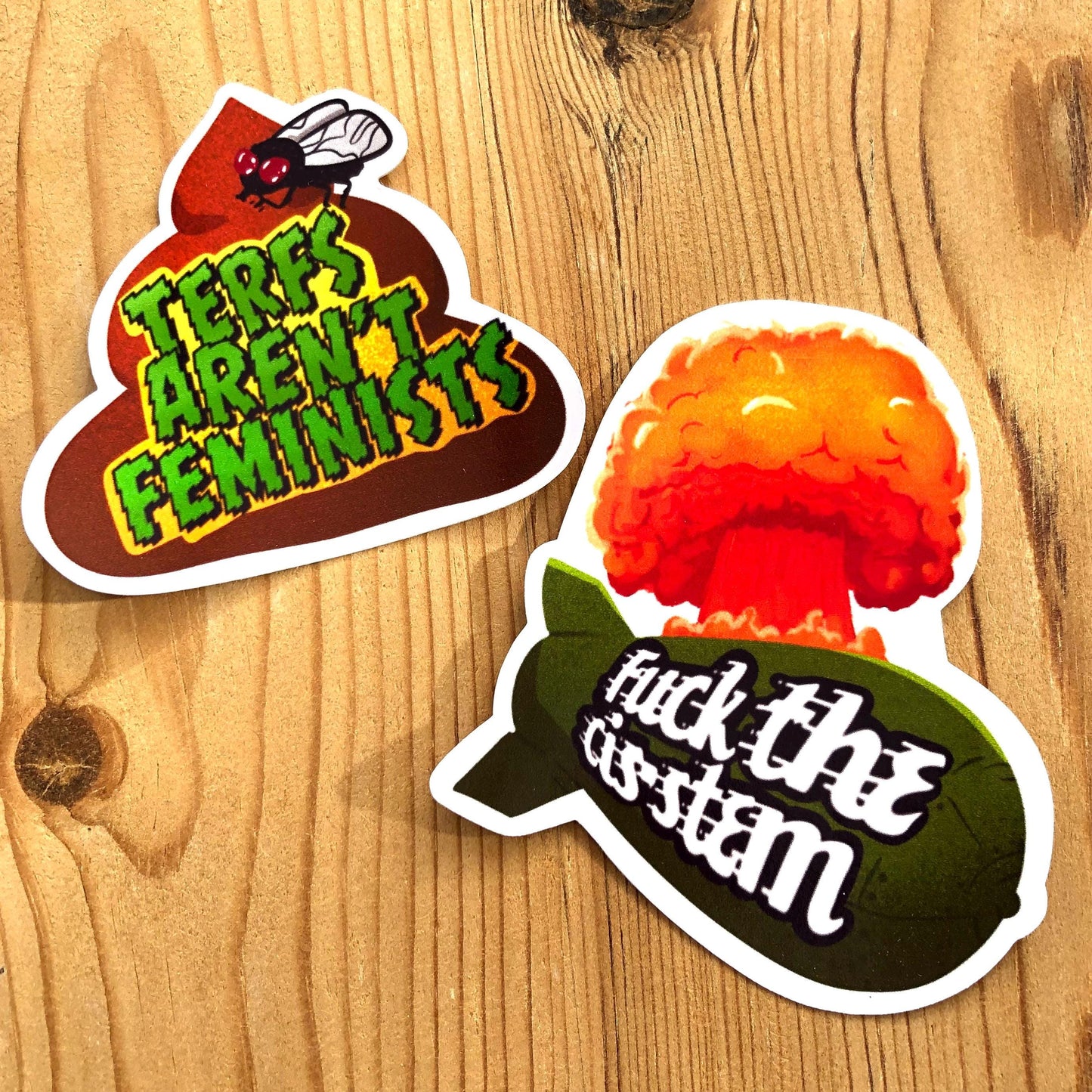 Trans Pride Sticker Bundle, Funny Queer Stickers