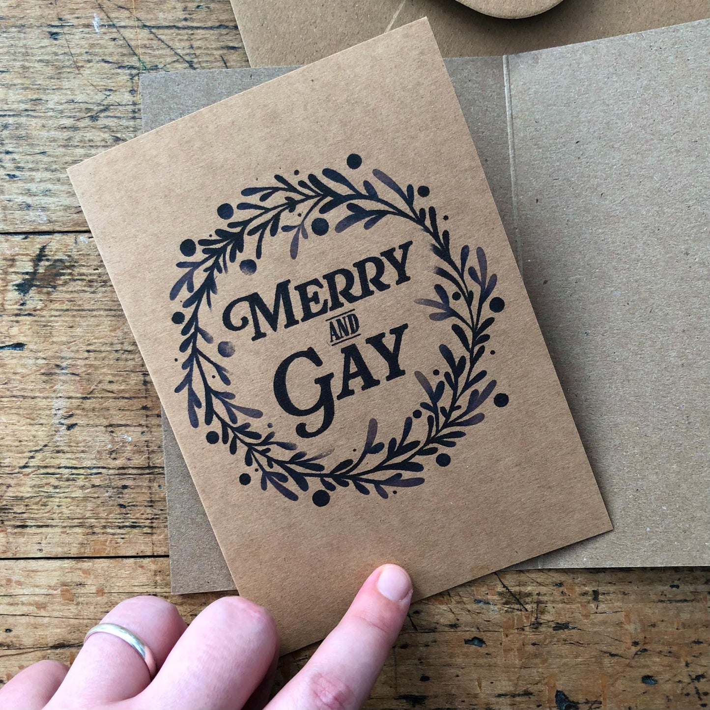 Merry and Gay Christmas Card Pack with Envelopes