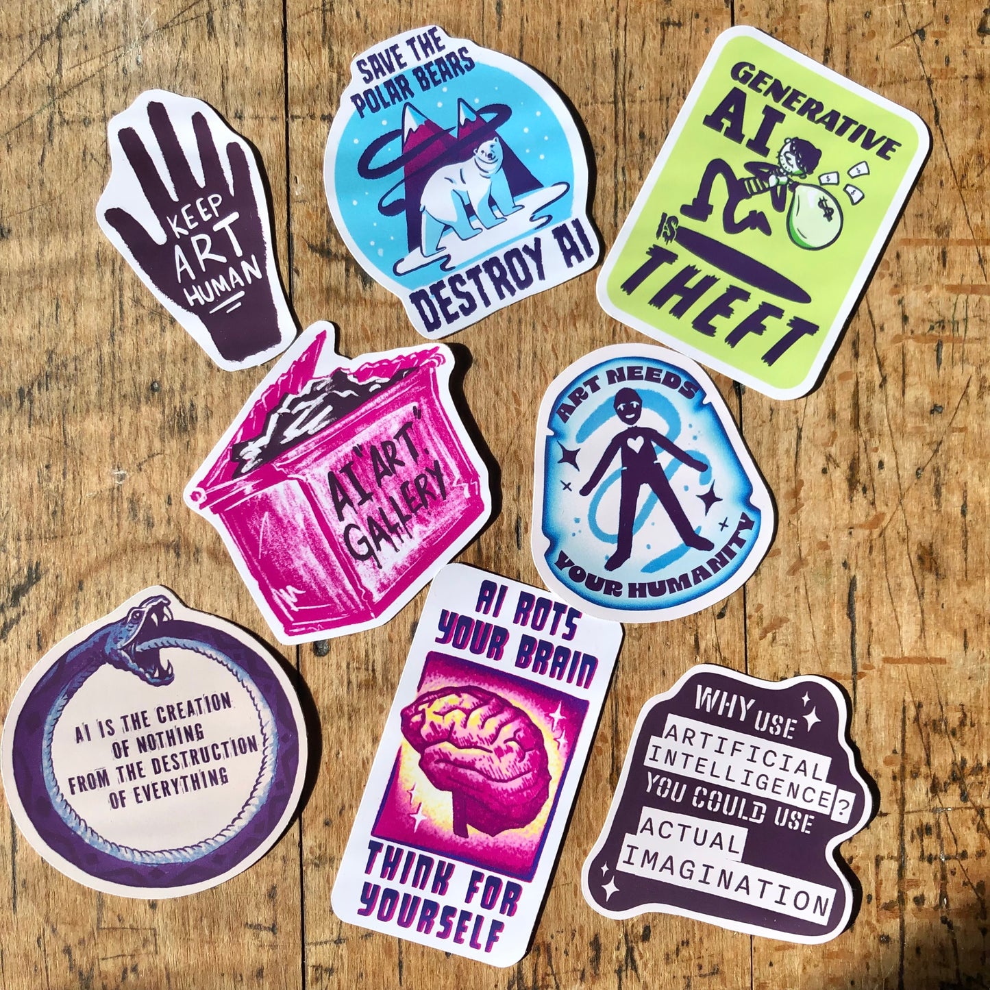 Anti AI Sticker Pack
