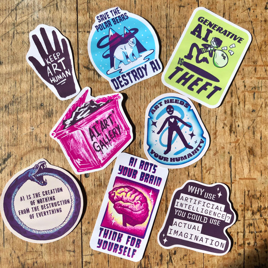 Anti AI Sticker Pack