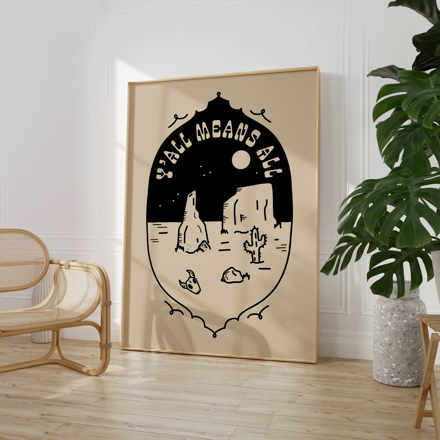 Y'all Means All Art Print