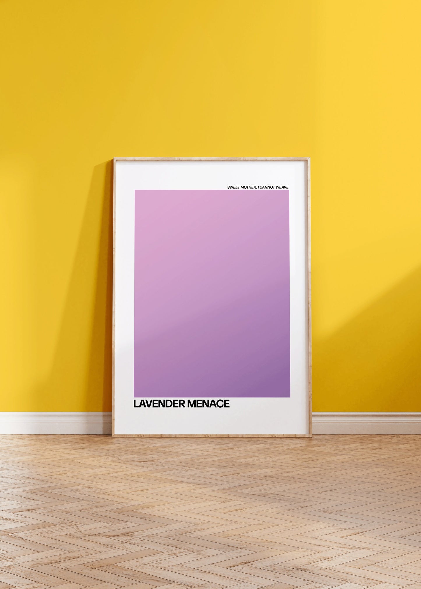 Lavender Menace Print Featuring poetry by Sappho