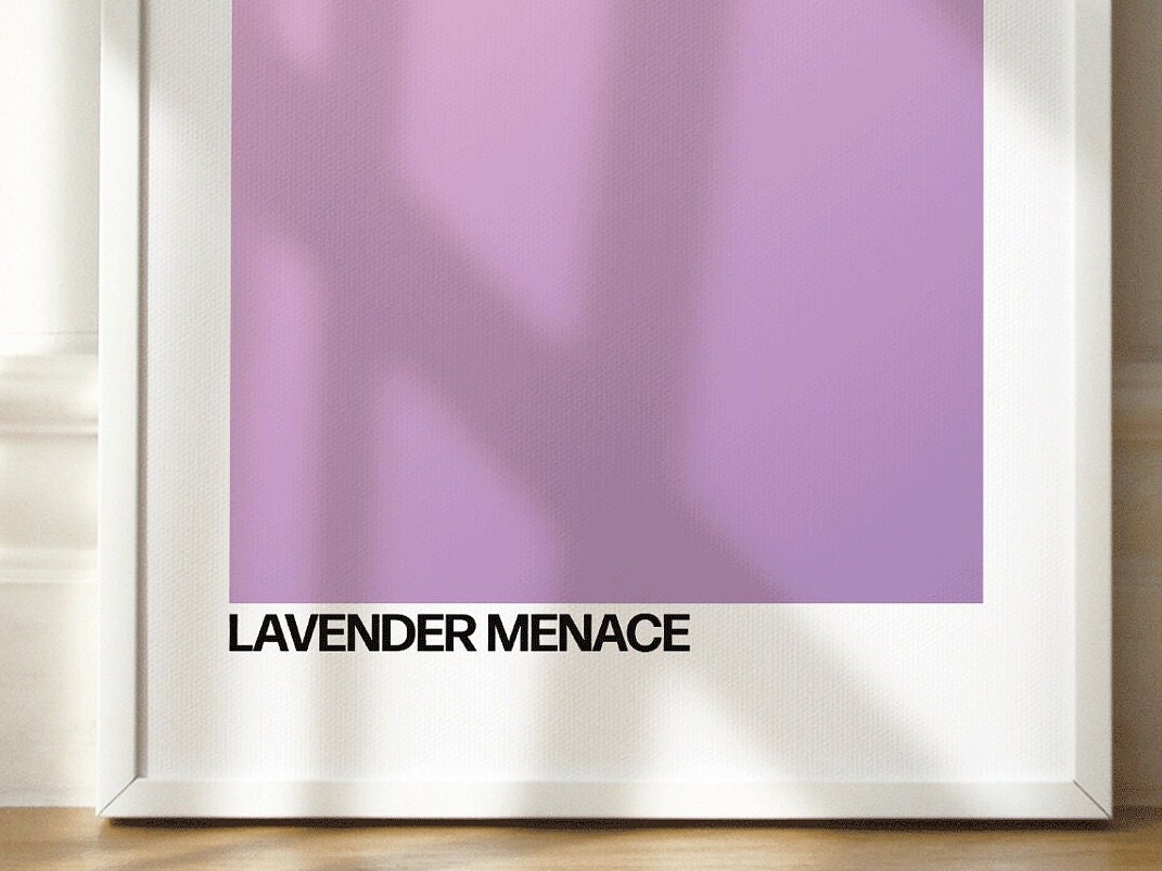 Lavender Menace Print Featuring poetry by Sappho