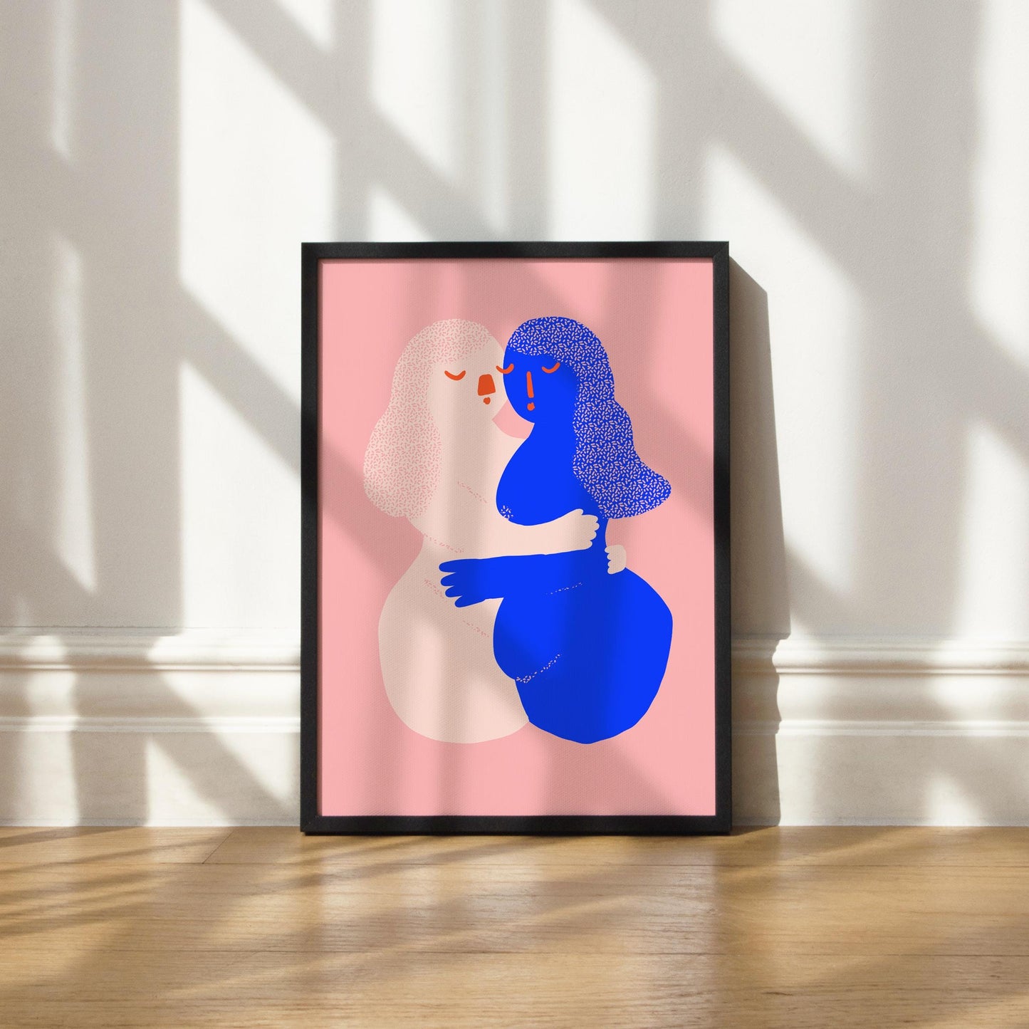 Kissing Ladies Print