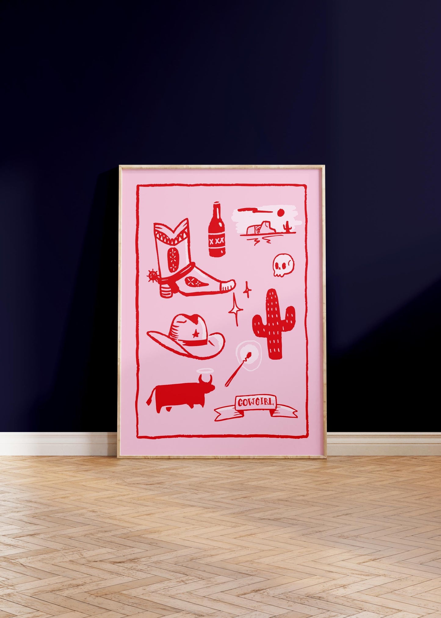 Cowgirl Flash Sheet Poster