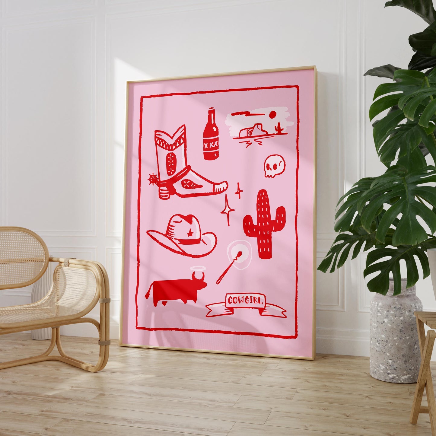 Cowgirl Flash Sheet Poster
