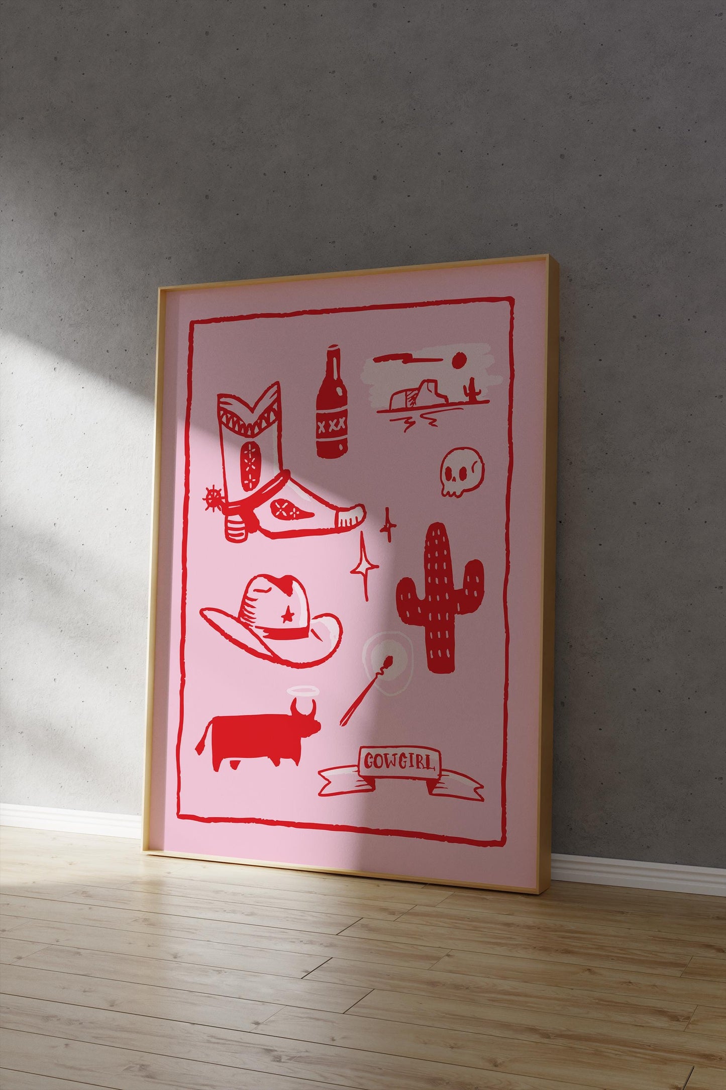Cowgirl Flash Sheet Poster