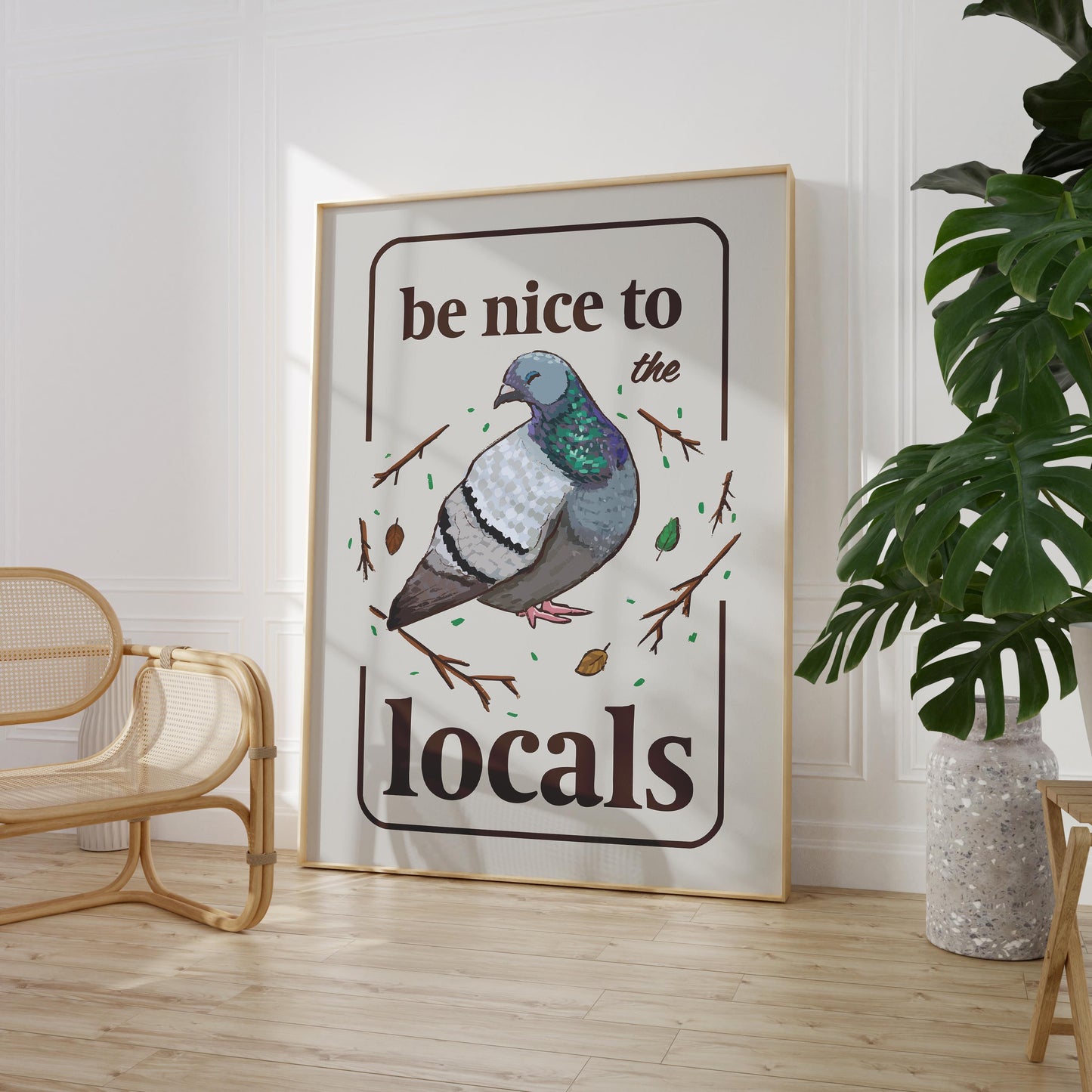 Be Nice to Pigeons Print