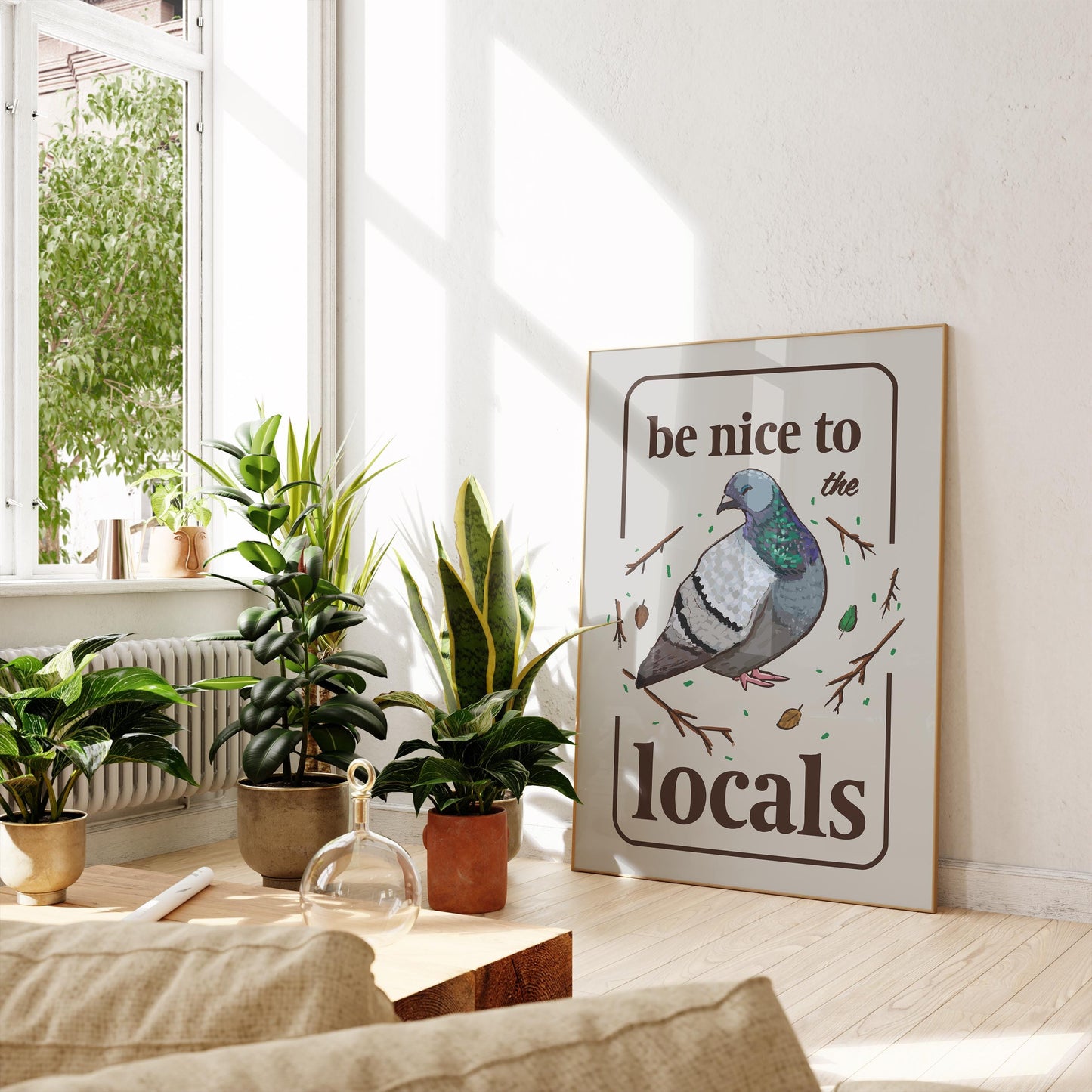 Be Nice to Pigeons Print