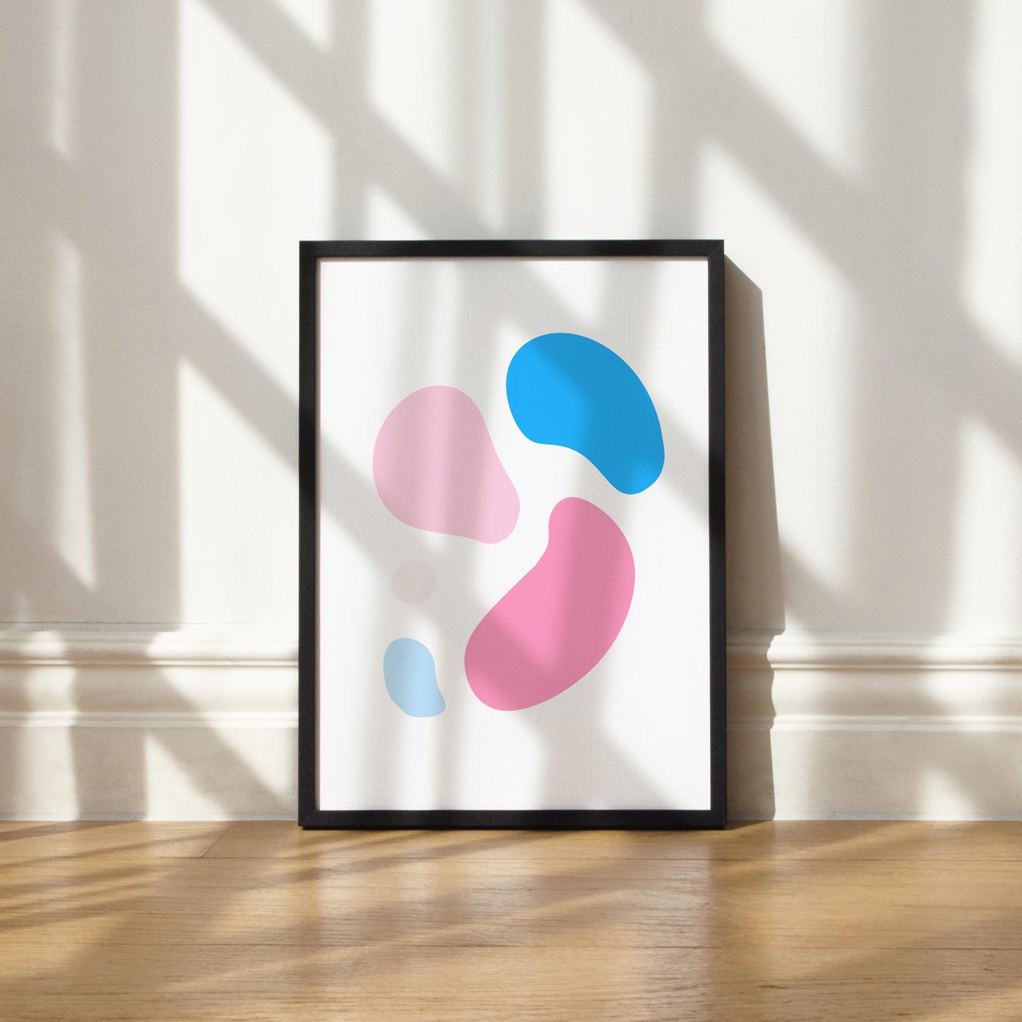 Subtle Trans Pride Abstract Print