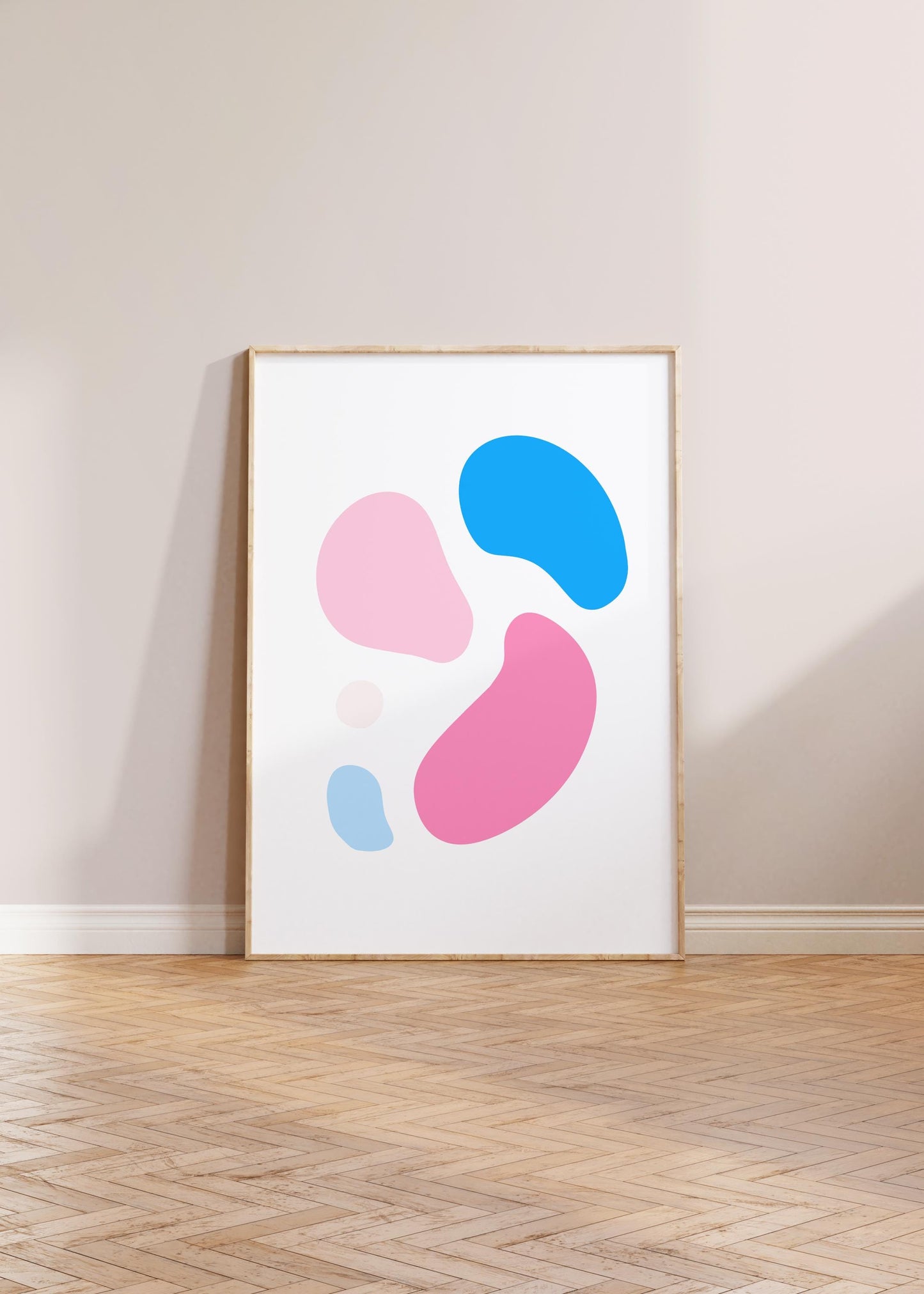 Subtle Trans Pride Abstract Print
