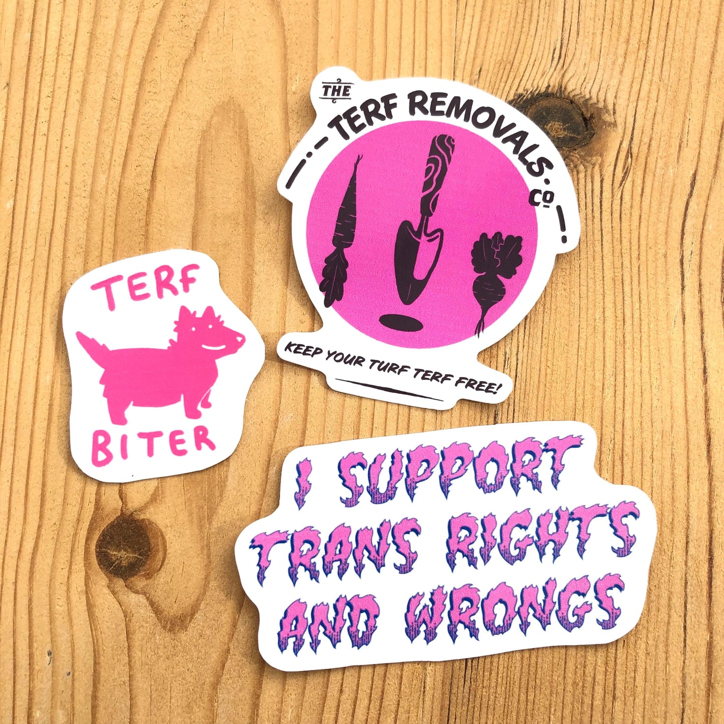 Trans Pride Sticker Bundle, Funny Queer Stickers