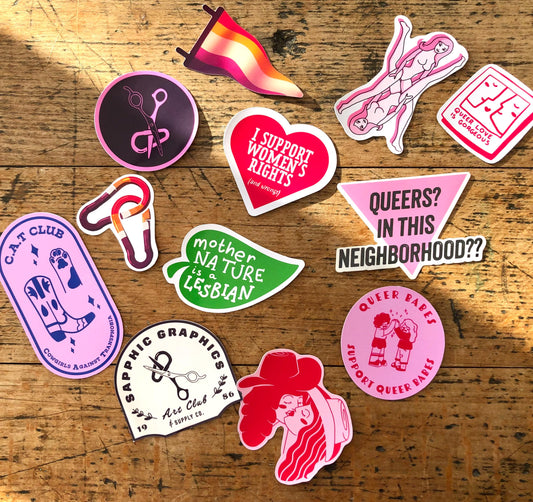 Lesbian Pride Sticker Bundle