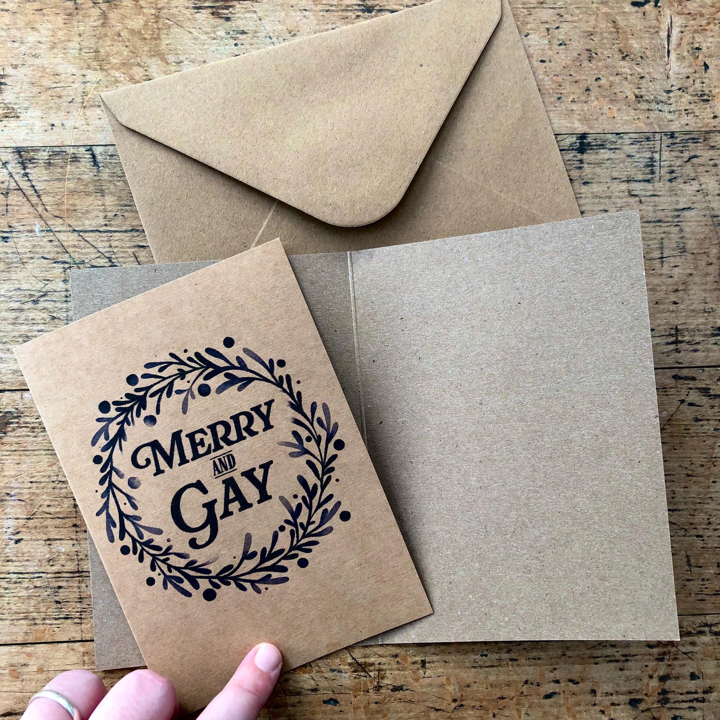 Merry and Gay Christmas Card Pack with Envelopes