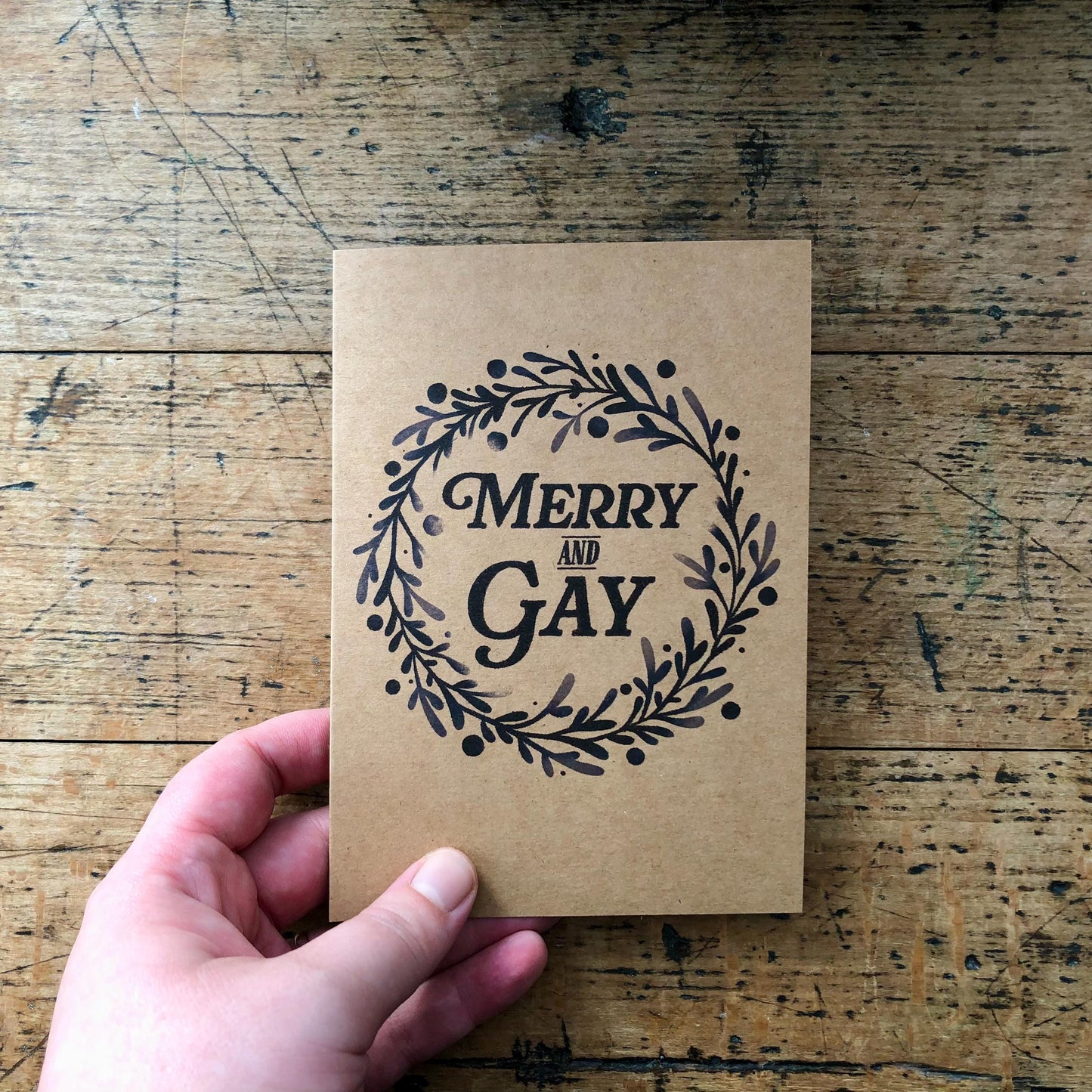 Merry and Gay Christmas Card Pack with Envelopes