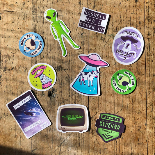 UFO / UAP Disclosure Sticker Bundle