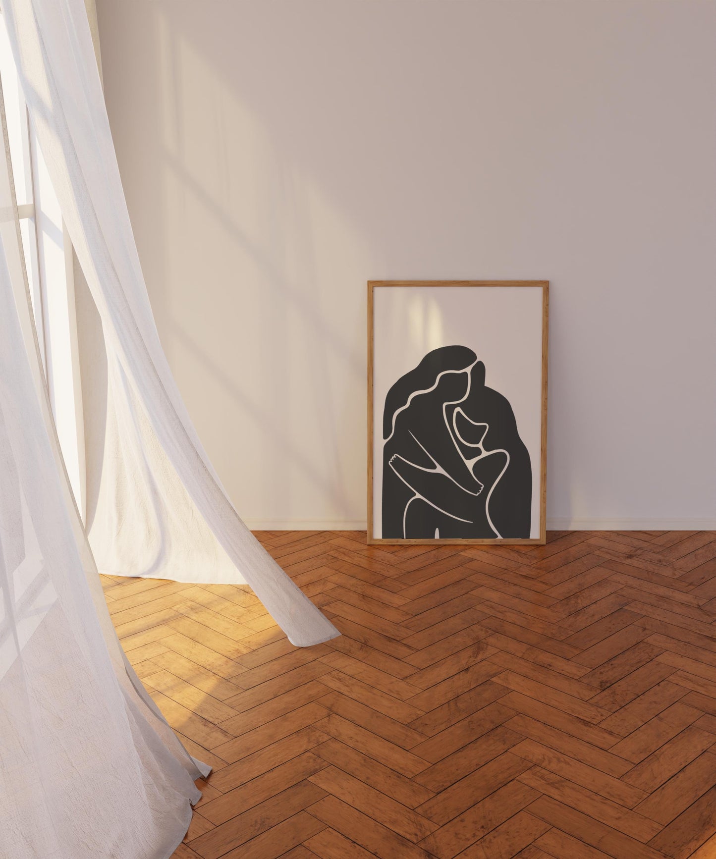 Sapphic Hug Art Print