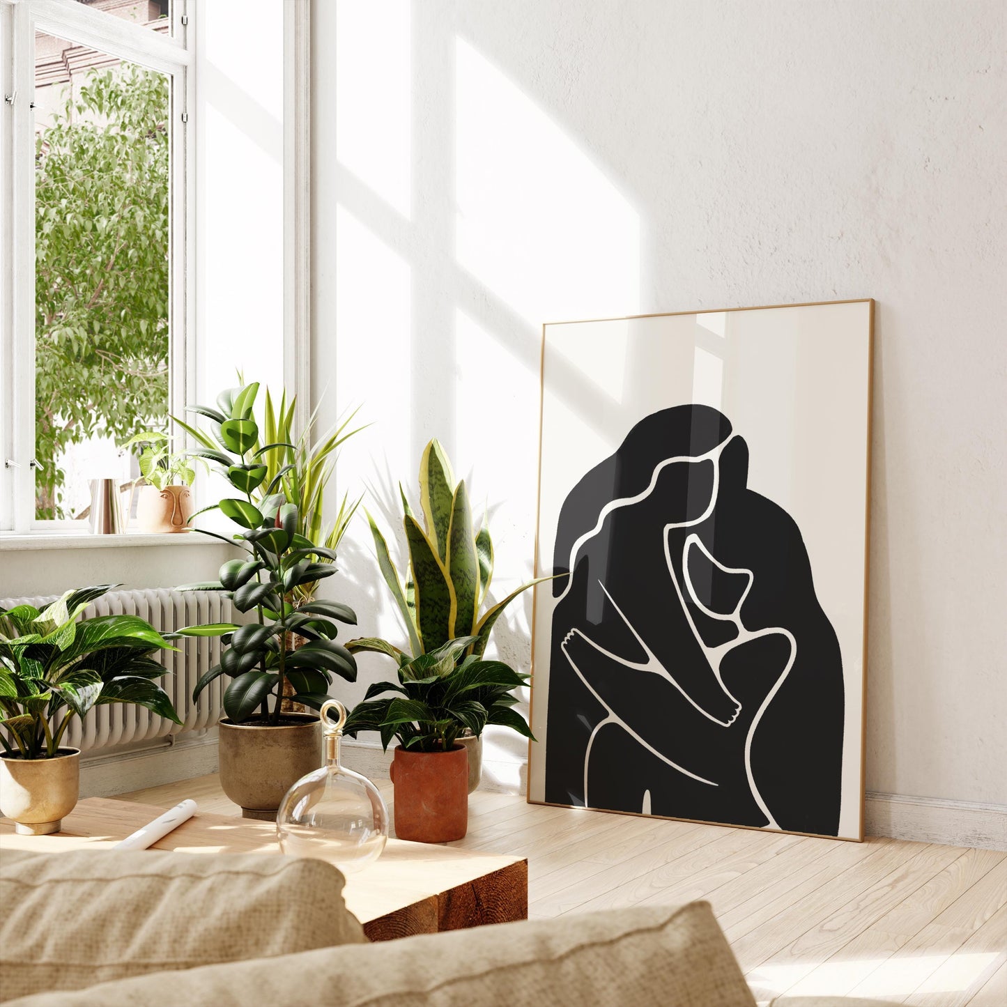 Sapphic Hug Art Print