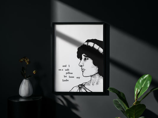 Sappho Poetry Print