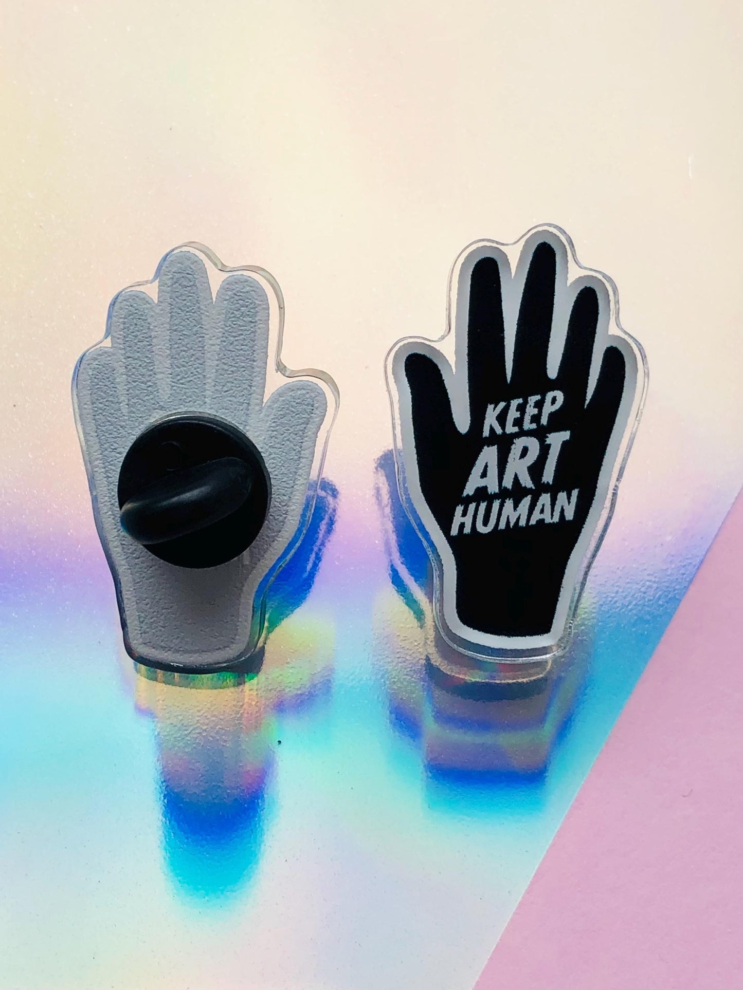 Keep Art Human Pin