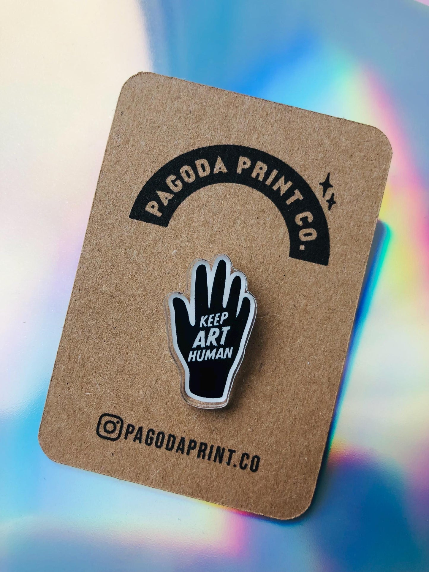 Keep Art Human Pin
