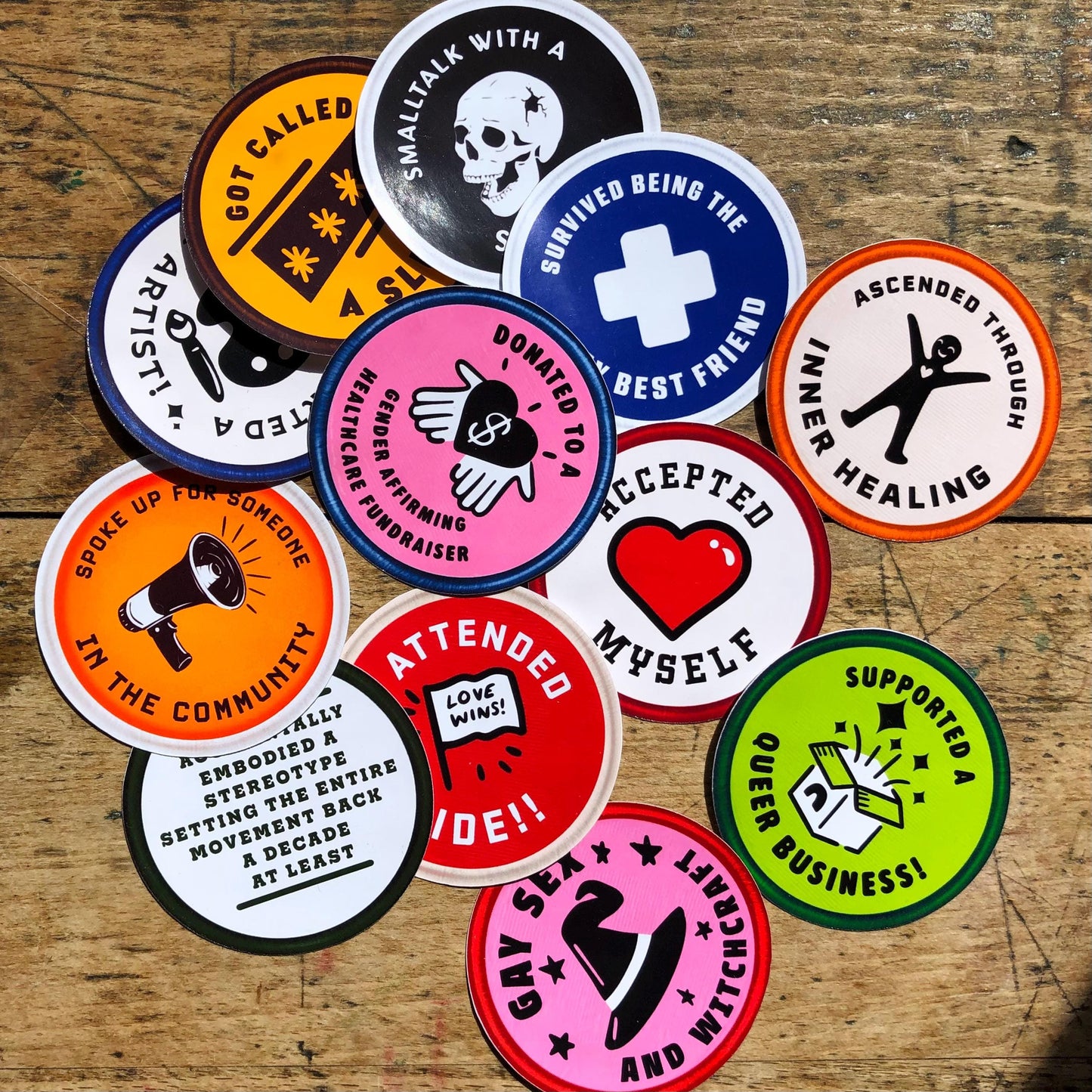 Pride Merit Badges Sticker Bundle