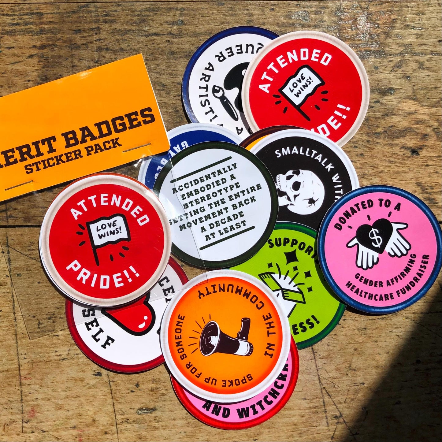 Pride Merit Badges Sticker Bundle