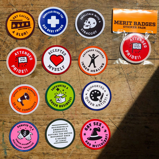 Pride Merit Badges Sticker Bundle