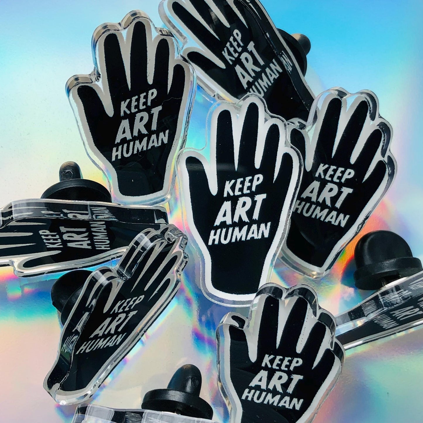 Keep Art Human Pin