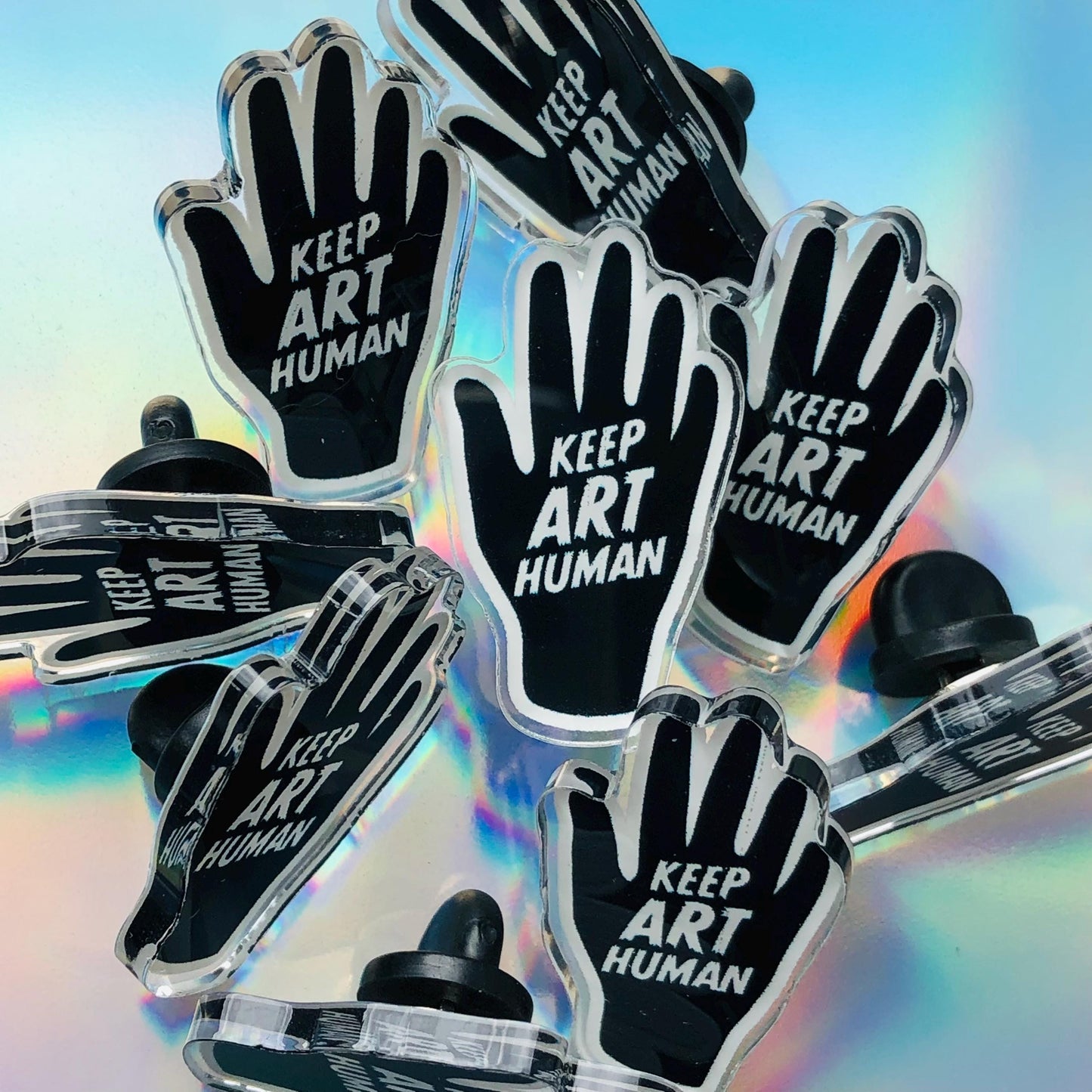 Keep Art Human Pin