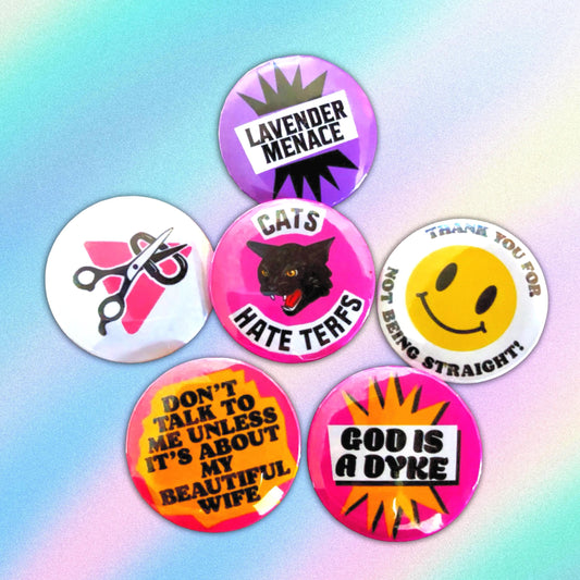 Queer & Antifascist Pride Pin Bundle